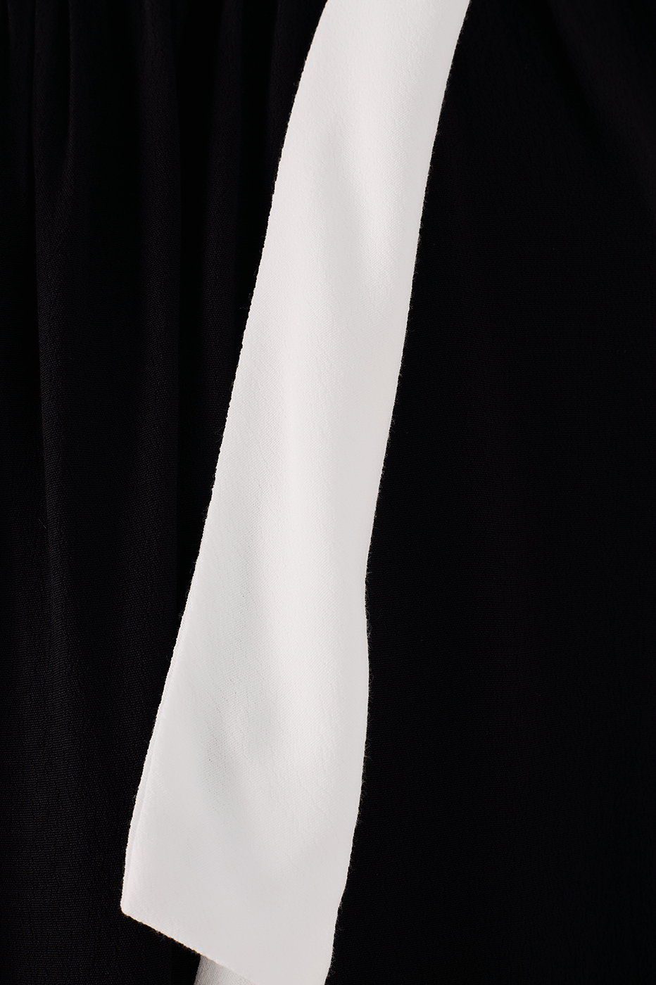Cropped Crepe Bicolor Dress