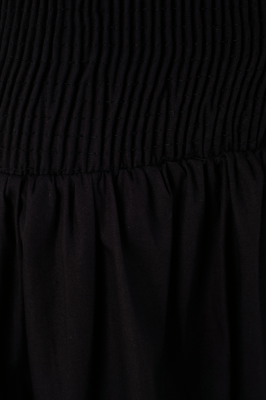 Cotton Cropped Smocked Dress