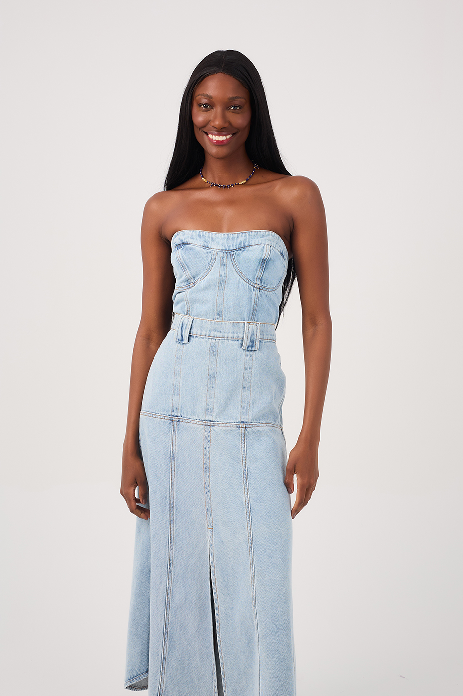 Strapless Denim Dress_4