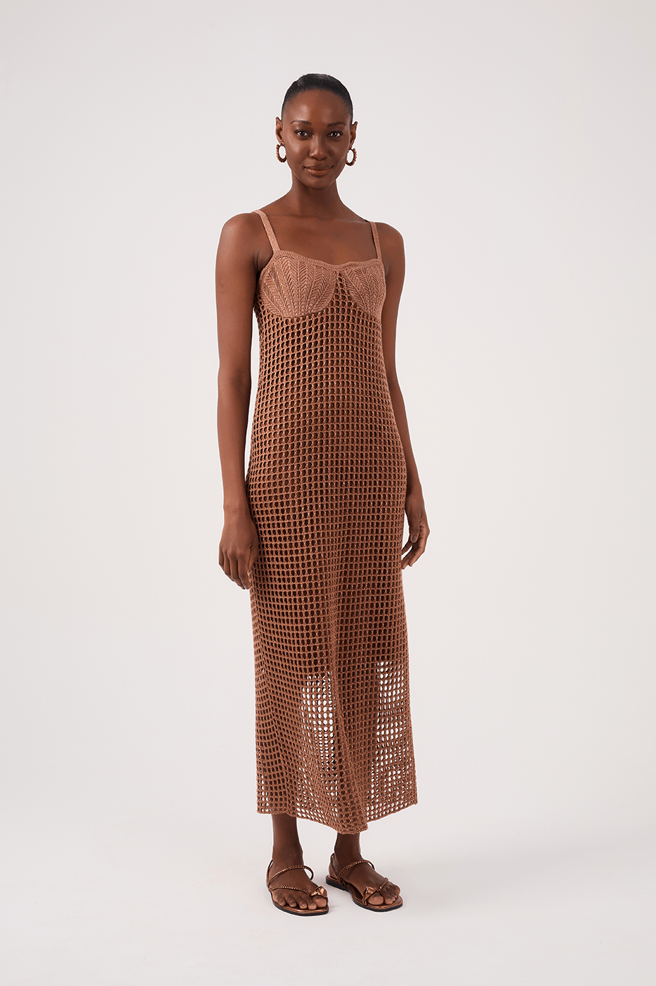 Crochet Shell Midi Dress_3