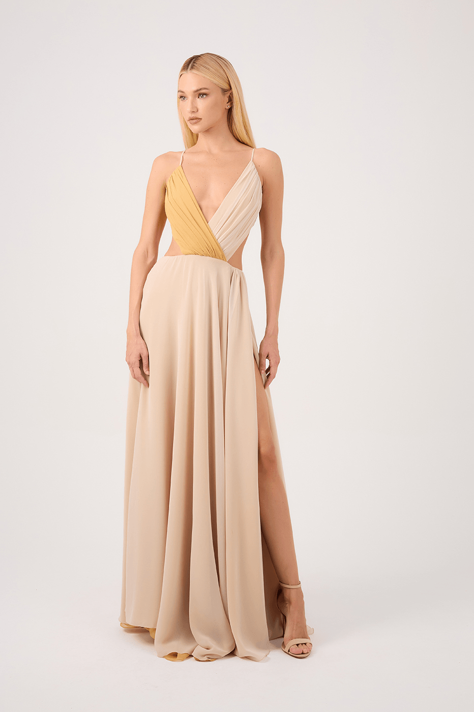 Bicolor Maxi Dress_2