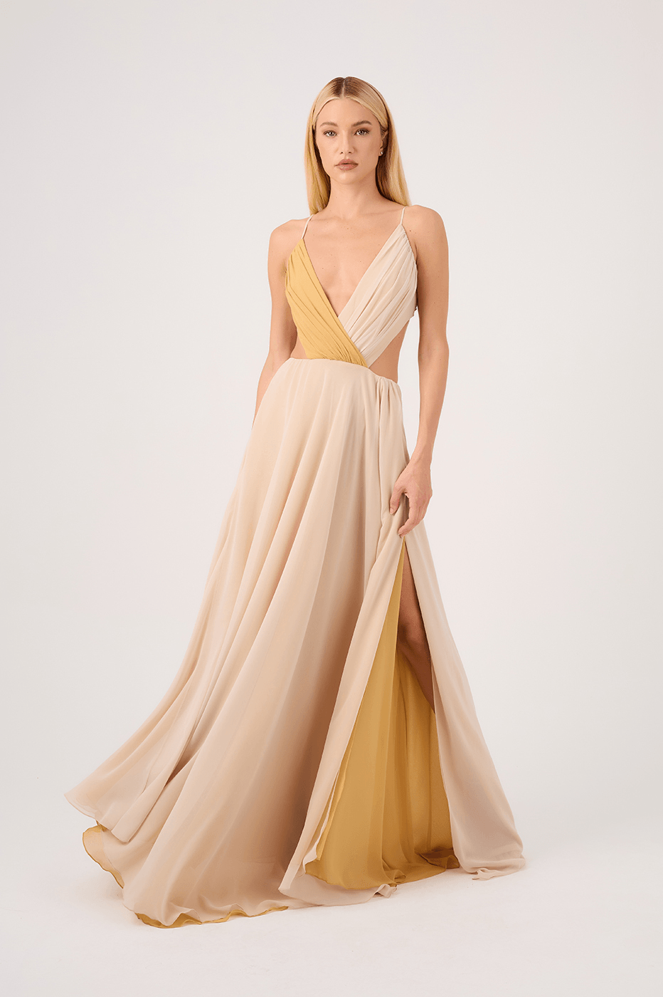 Bicolor Maxi Dress_3