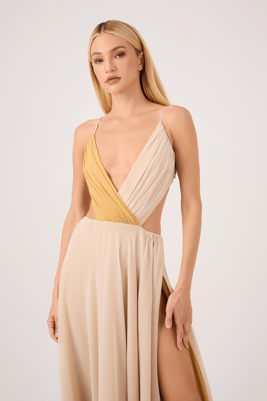 Bicolor Maxi Dress_4