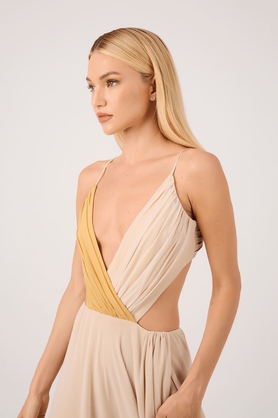 Bicolor Maxi Dress_5