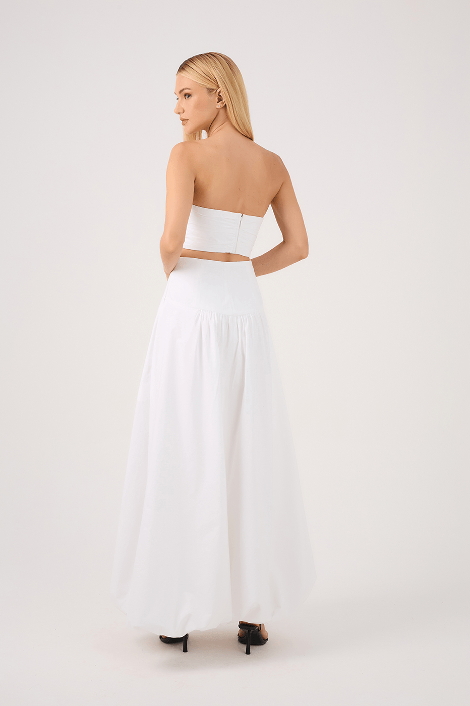 Draped Top and Balloon Skirt Set_6