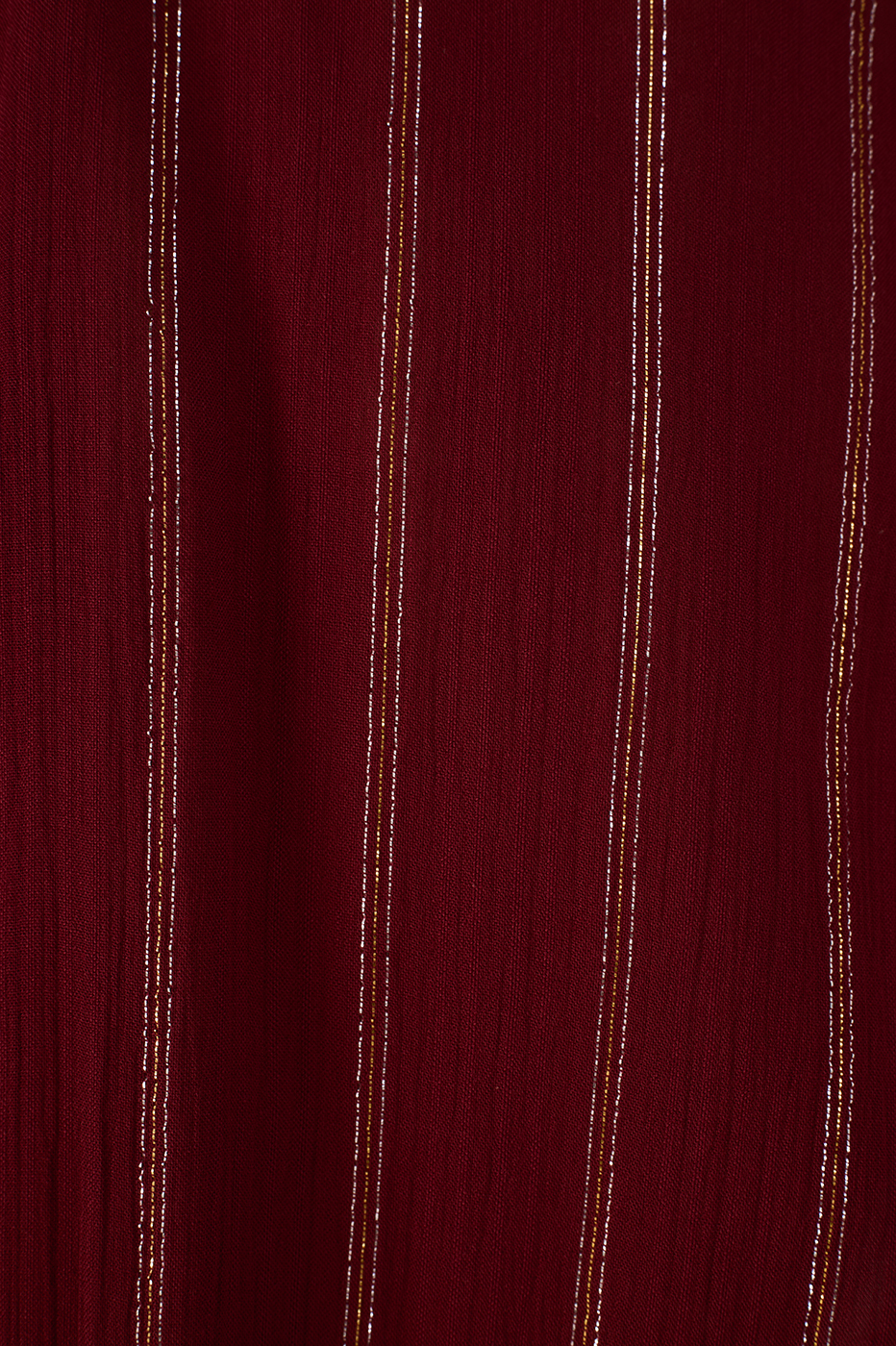 Wine Bossa Lurex  Sleeve Maxi Dress_6