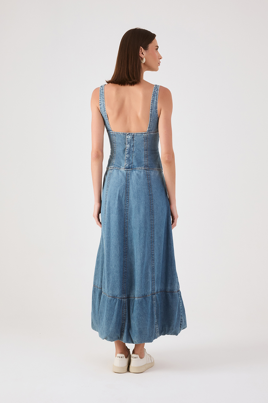 Denim Balloon Maxi Dress_6
