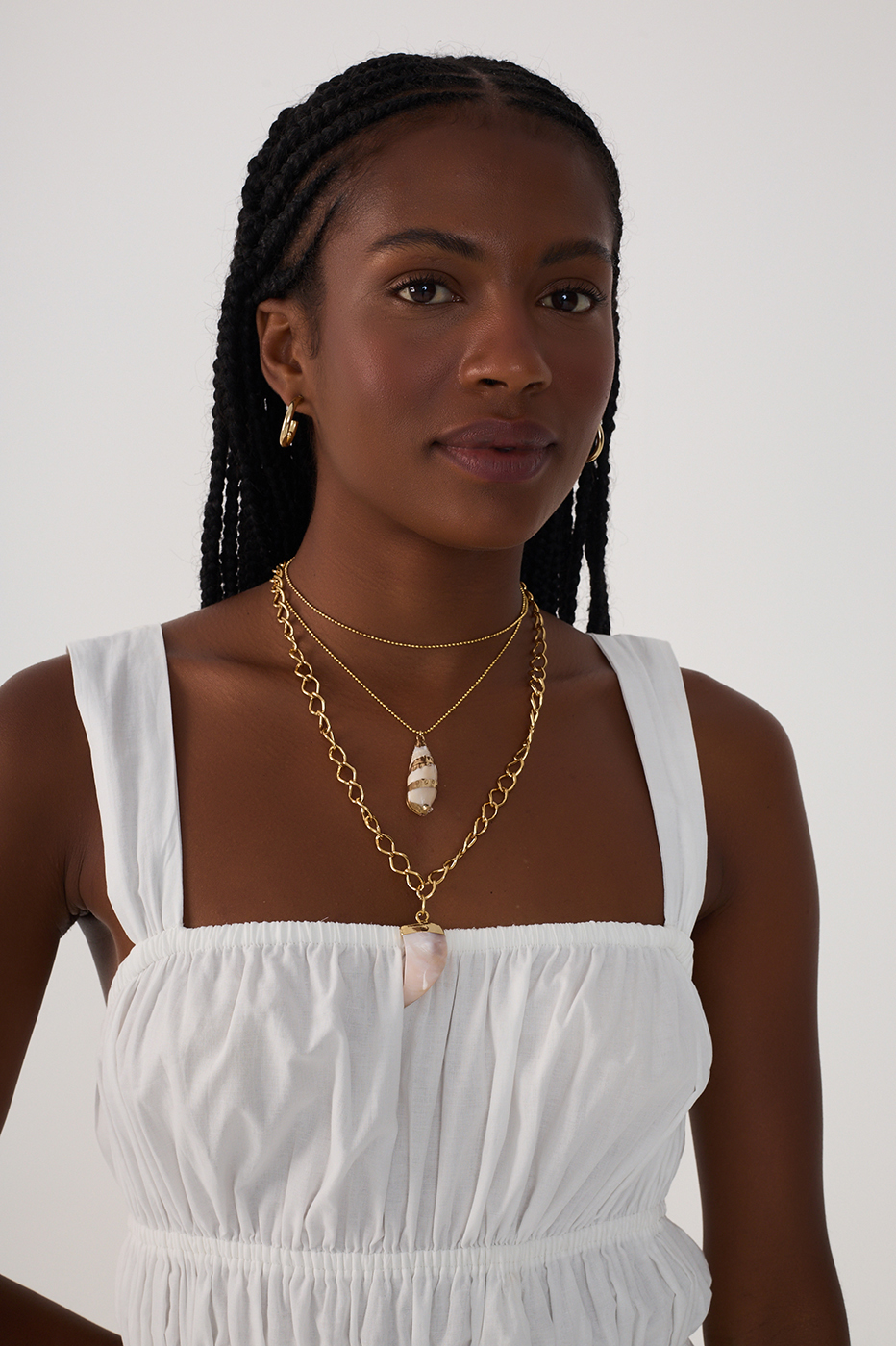 Vestido Cropped Algodão Franzido_4