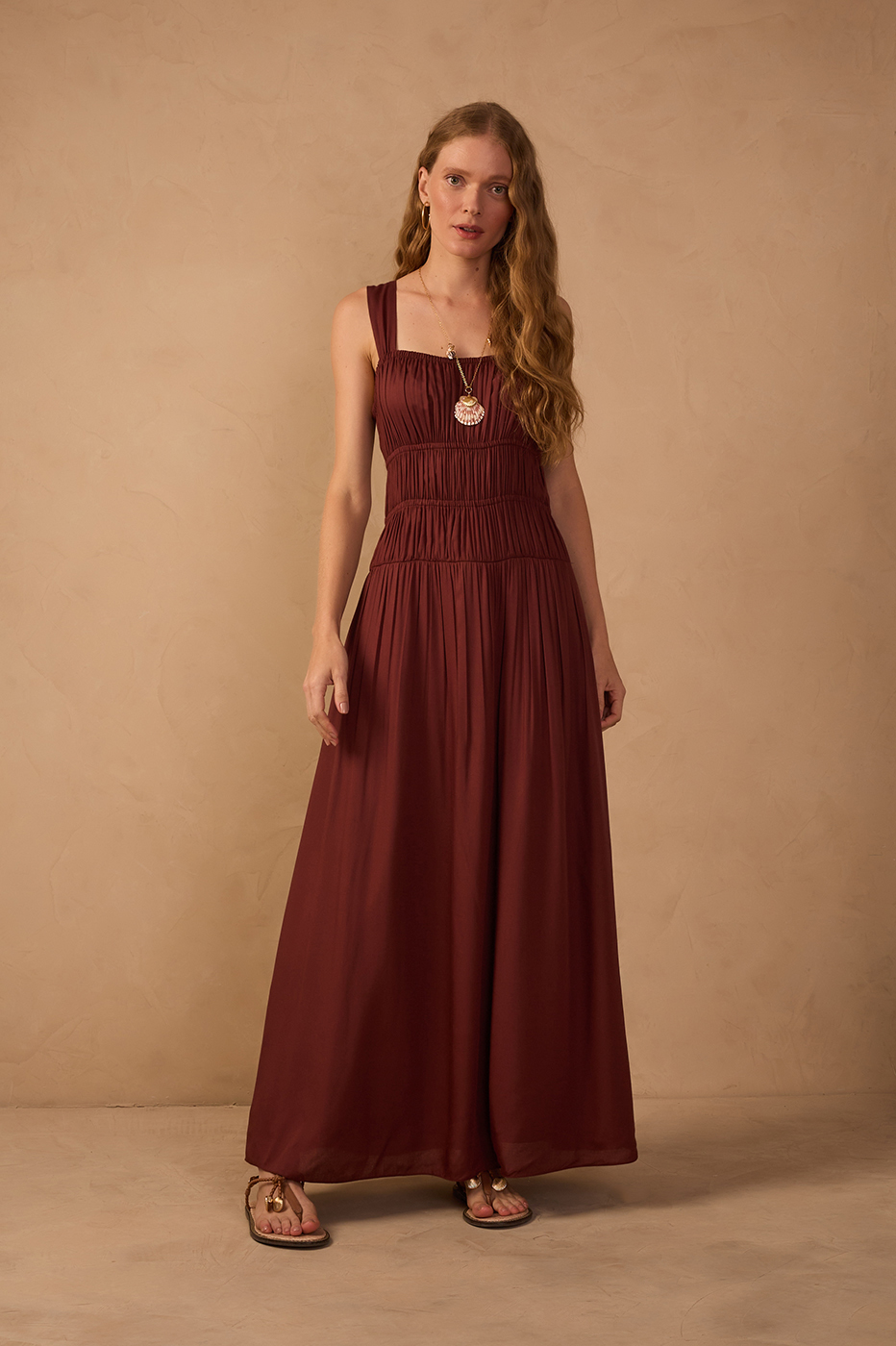 Vestido Cropped Algodão Franzido_1