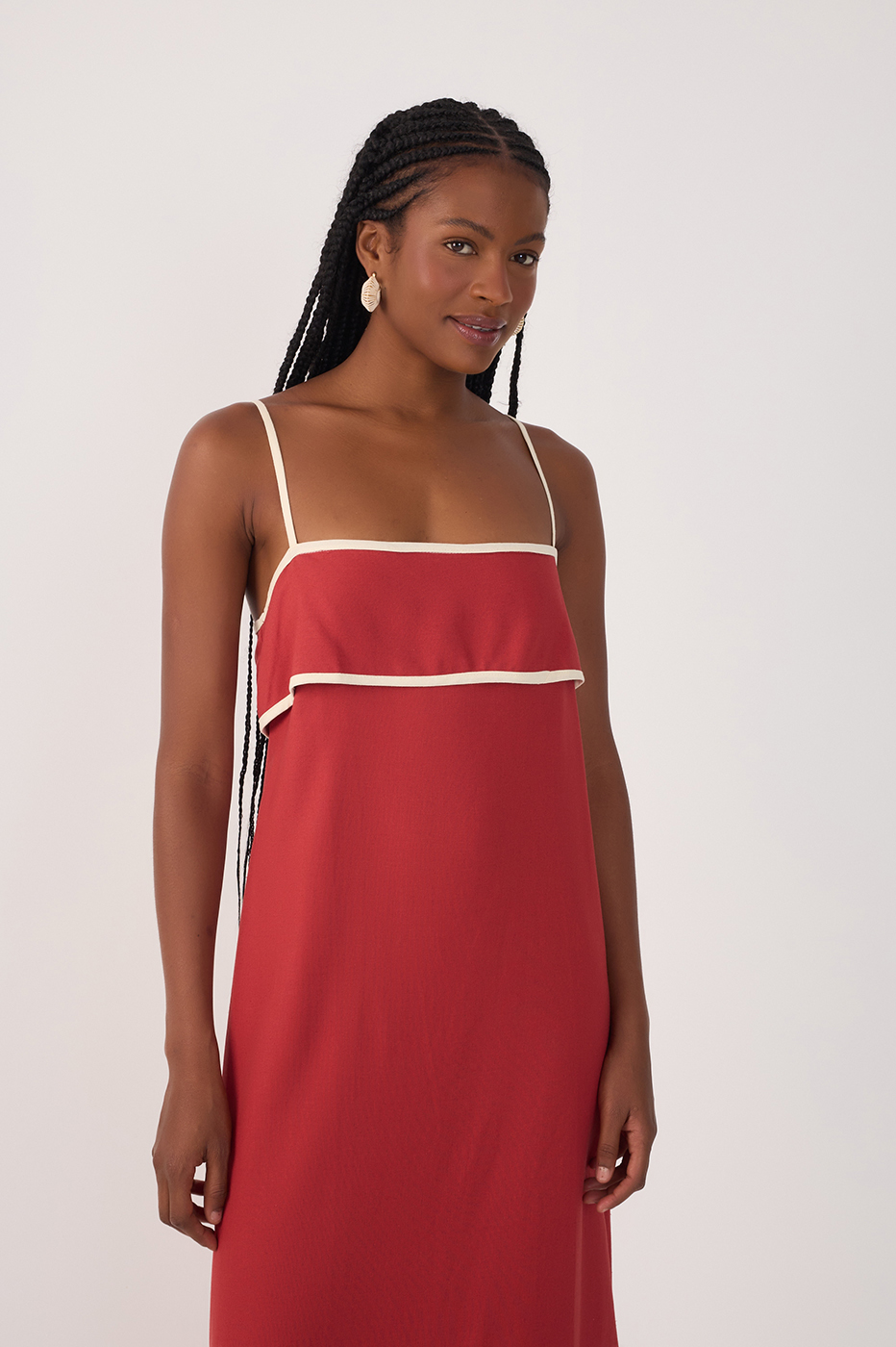 Vestido Cropped Linho Viés_3