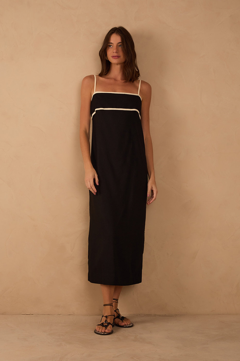 Vestido Cropped Linho Viés_1