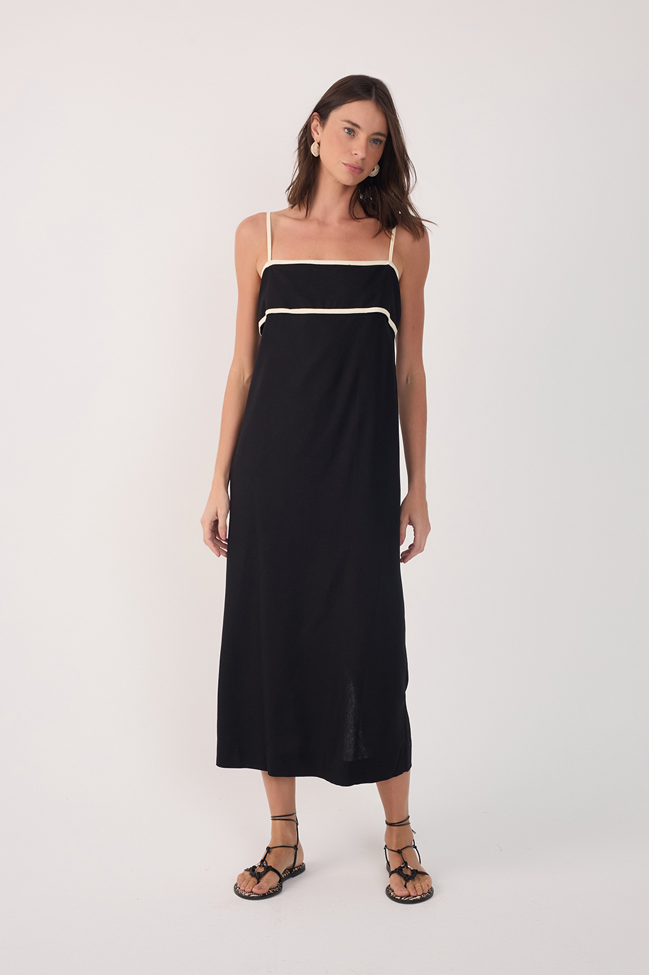 Vestido Cropped Linho Viés_2