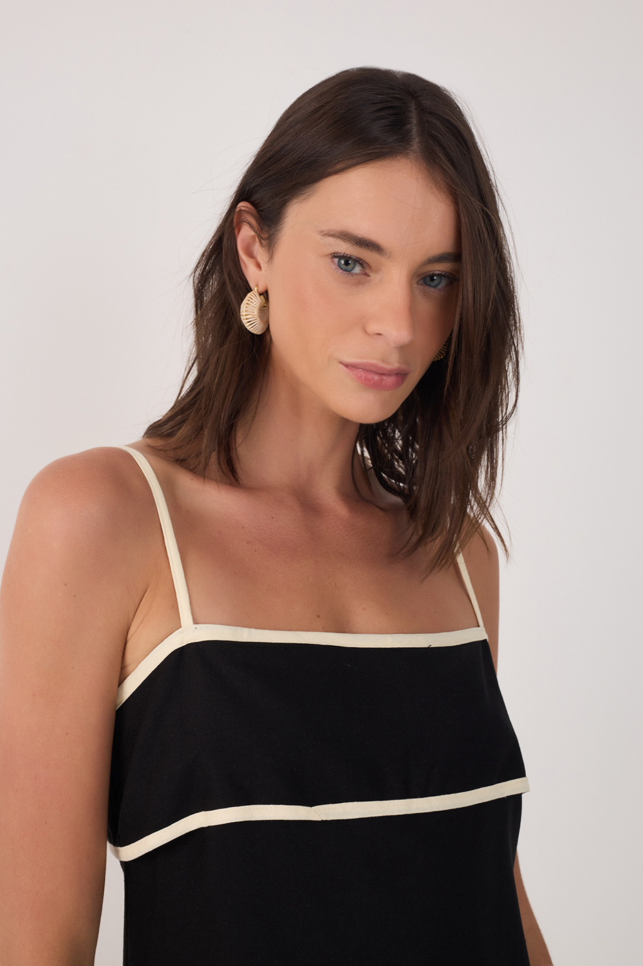 Cropped Linen Bias Cut Dress_4