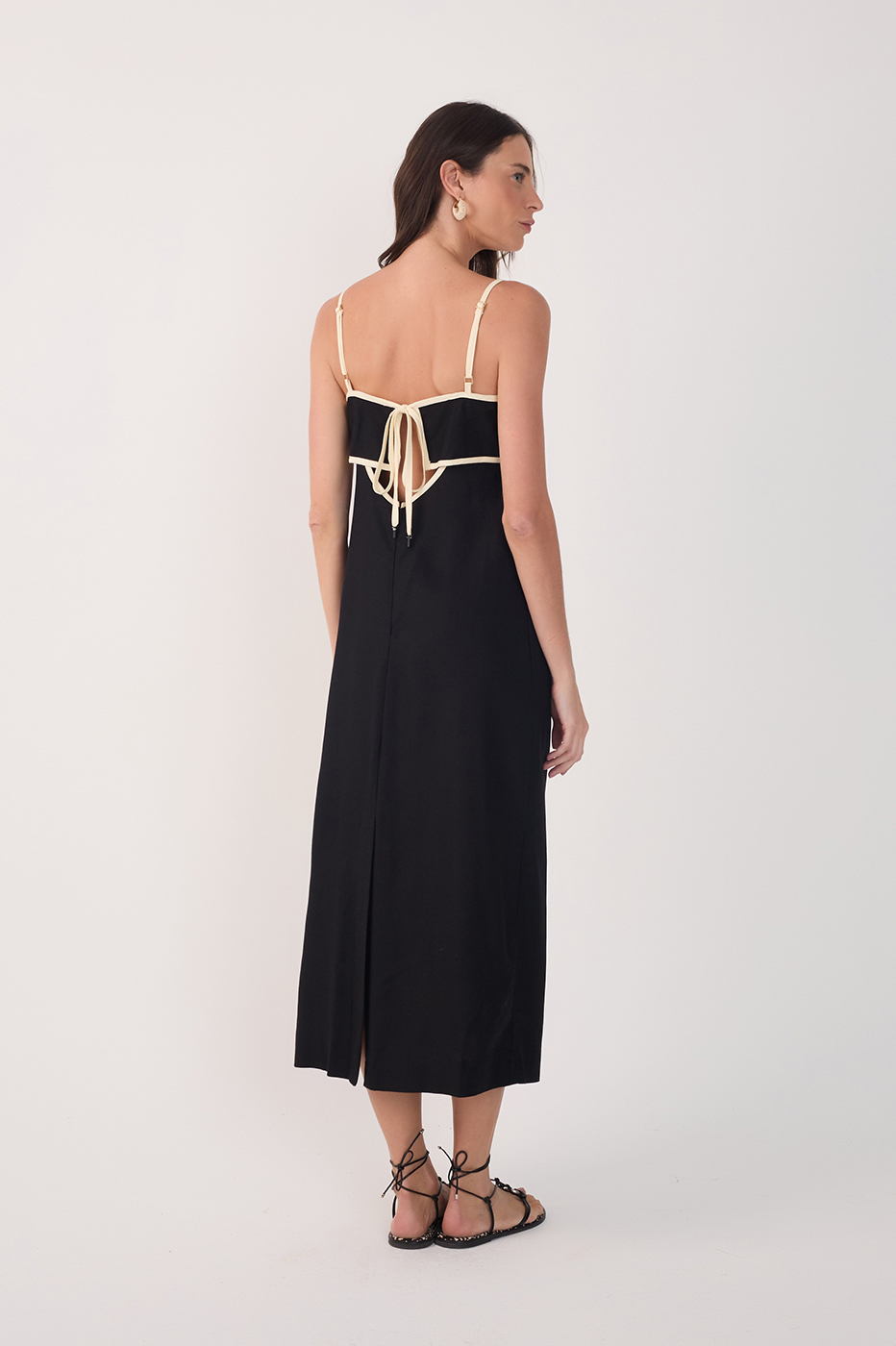 Vestido Cropped Linho Viés_5