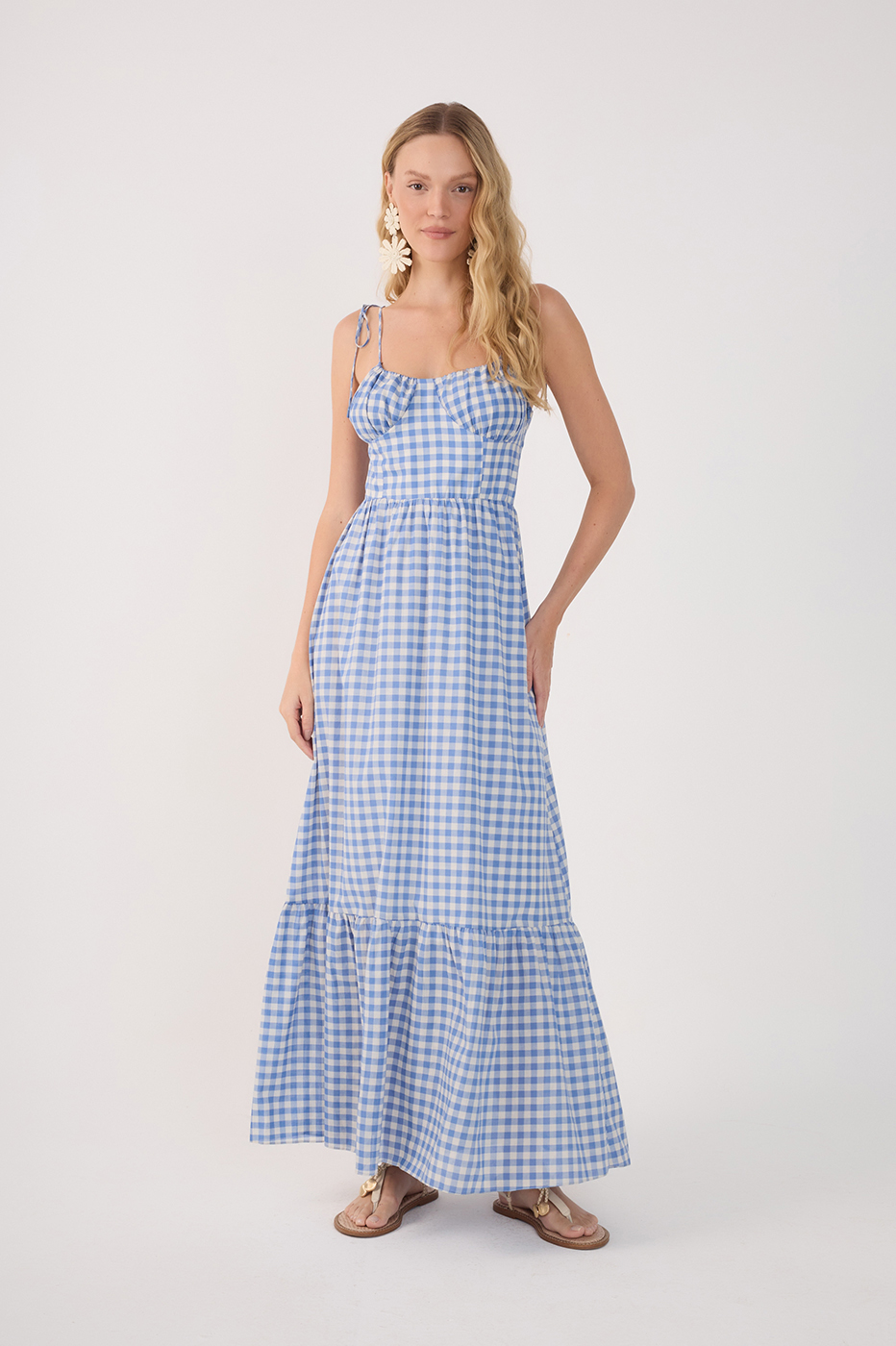Vestido Cropped Algodão Vichy_2