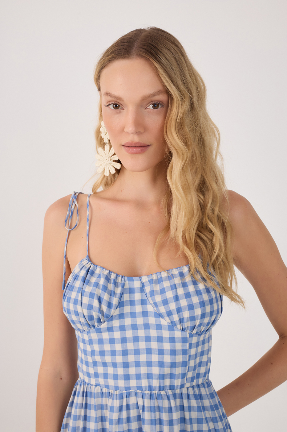 Vestido Cropped Algodão Vichy_4