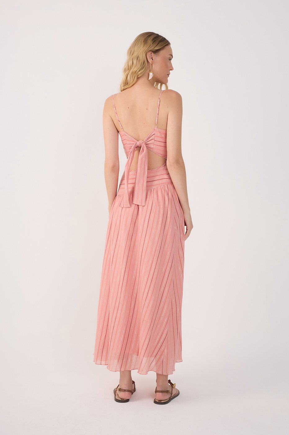 Voile Lurex Yoke Dress_5
