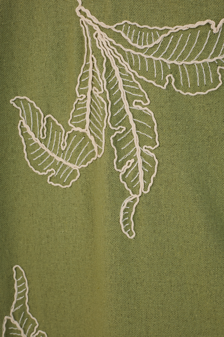 Green Halter Neck Embroidered Maxi Dress_7