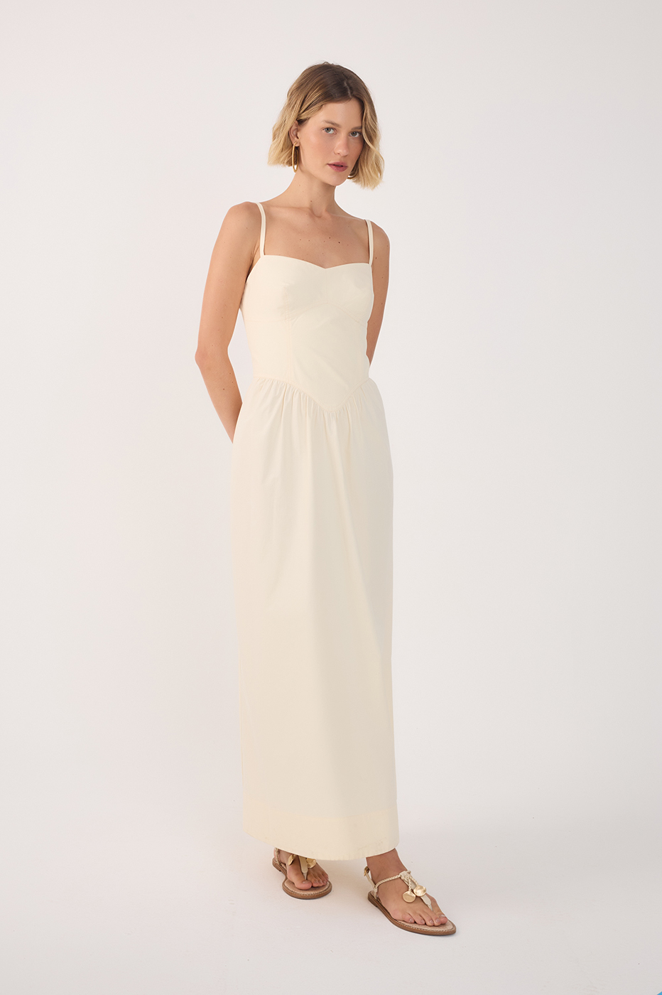 Vestido Cropped Algodão Estruturado_3