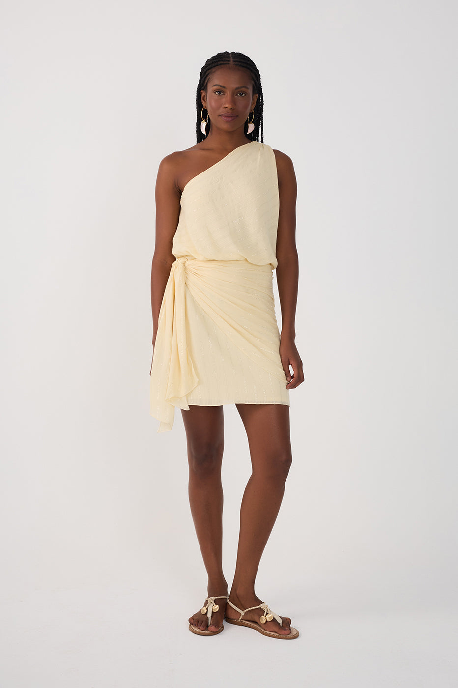 Short Lurex One Shoulder Dress_2