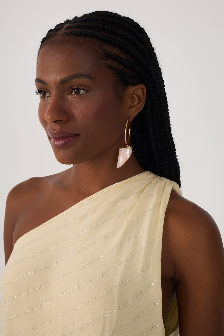 Vestido Curto Lurex Um Ombro Só_4