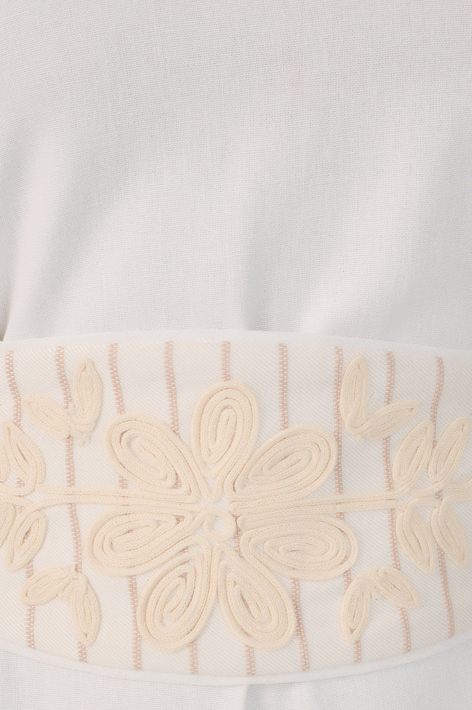CROPPED LINEN EMBROIDERED YOKE DRESS_7
