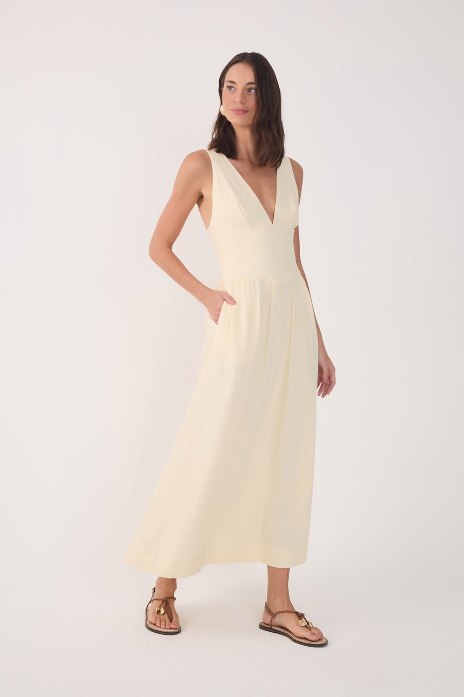 Vestido Cropped Linho Pala Larga_2