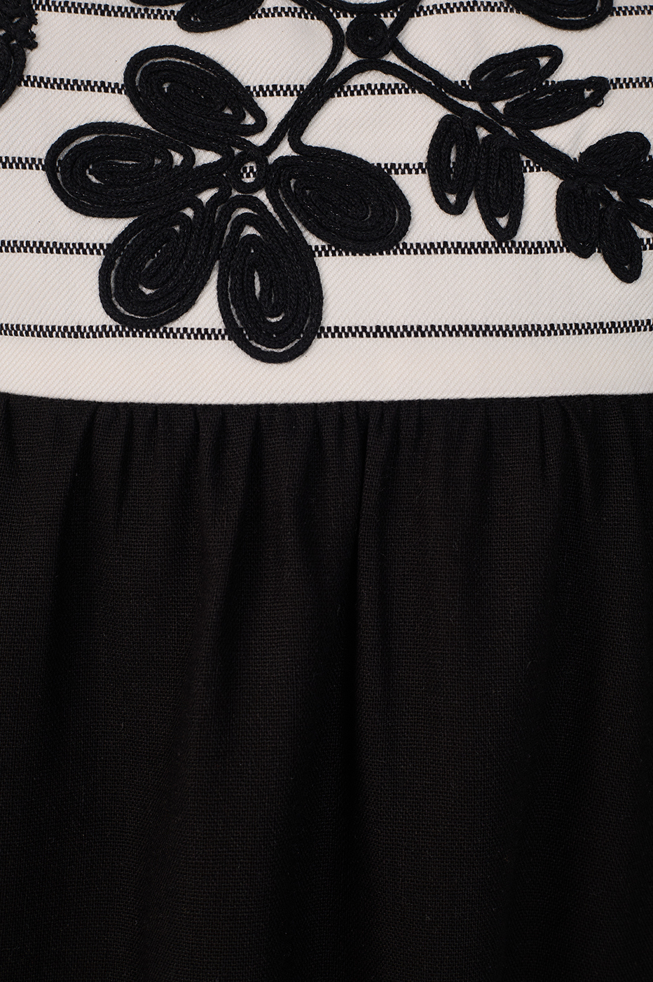 Vestido Curto Linho Pala Bordada_7