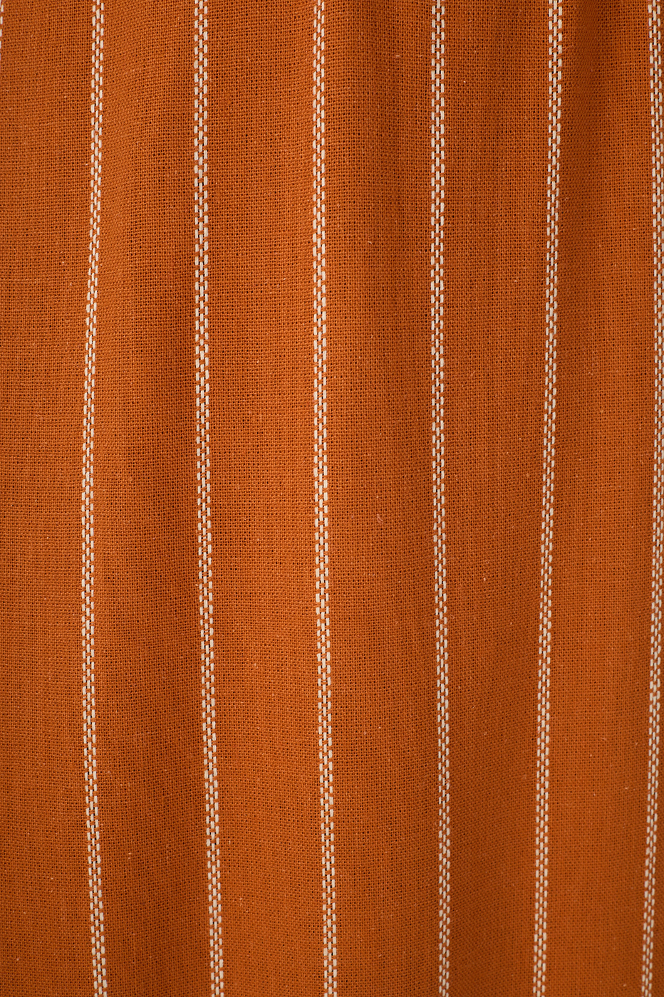 Ochre Striped Cut-Out Linen Midi Dress_6