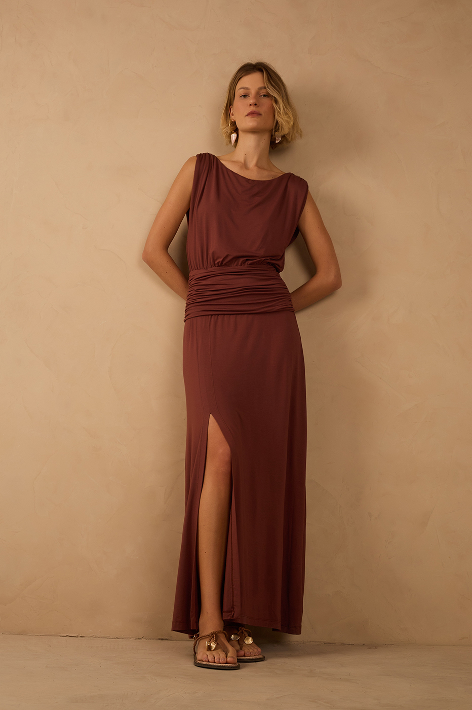 Yoke Shirred Dress_1