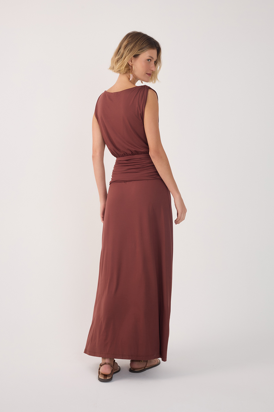 Yoke Shirred Dress_5