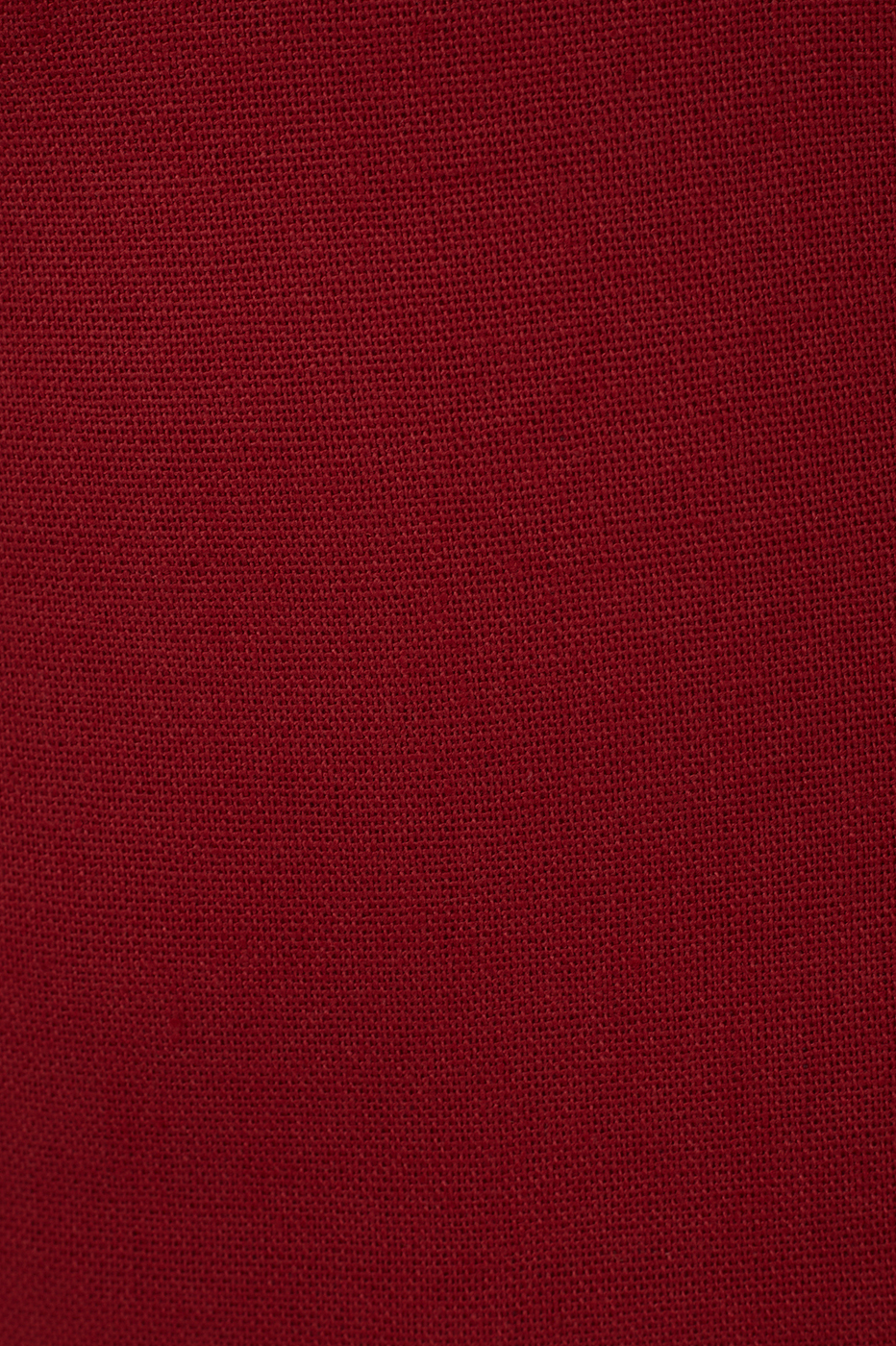 Red Wrap Waist Linen Maxi Dress_7