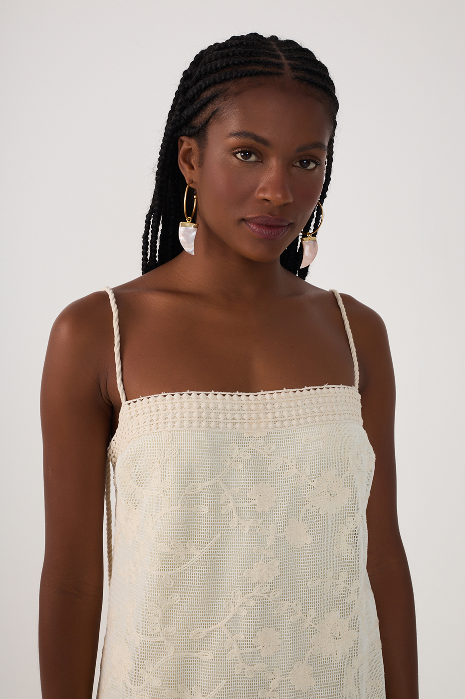 Mesh Embroidered Dress_4