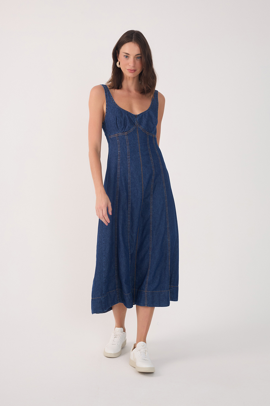 Vestido Jeans Bojo Recortes_2