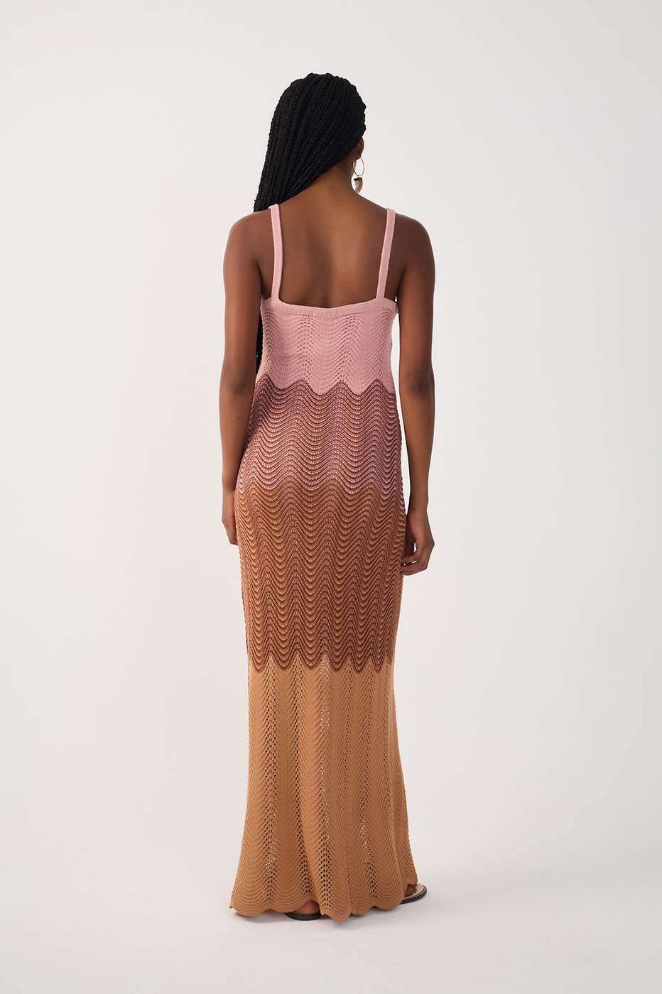 Multicolor Sleeveless Tricot Maxi Dress_6