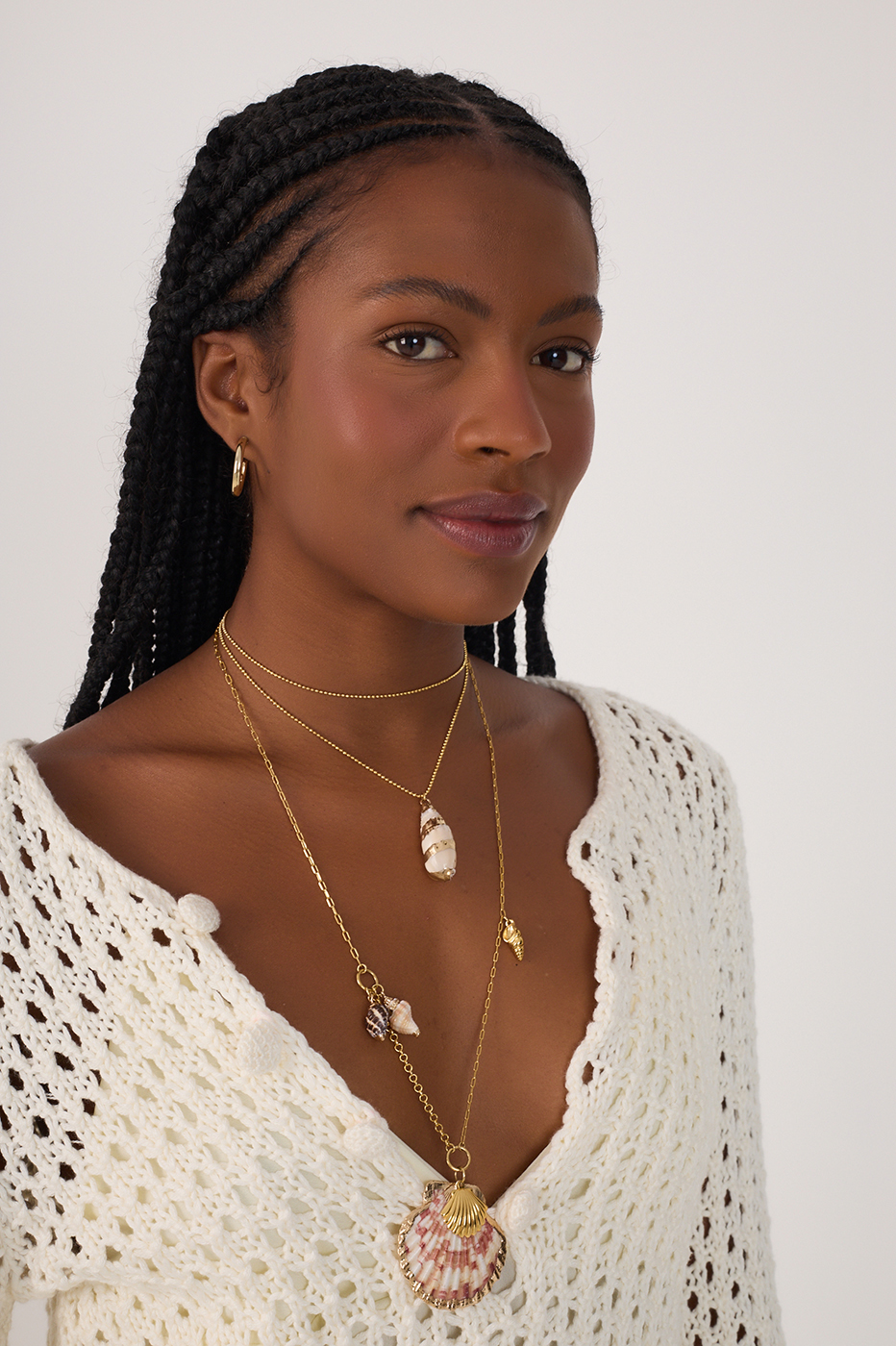 Off-White Long Sleeve Tricot Mini Dress_4