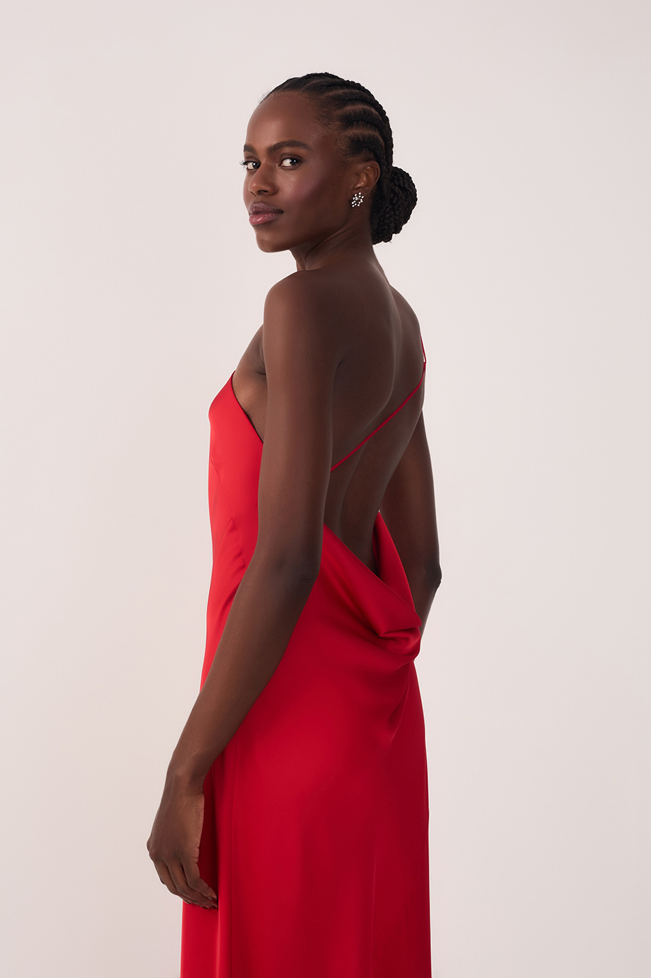 Satin Cowl Neck Dress_4