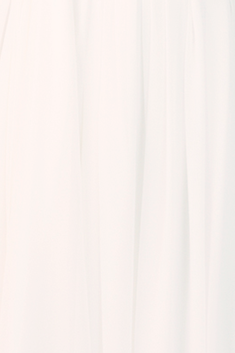 Off-White Chiffon Strapless Gown with Waist Tie – Thati Amorim Collection