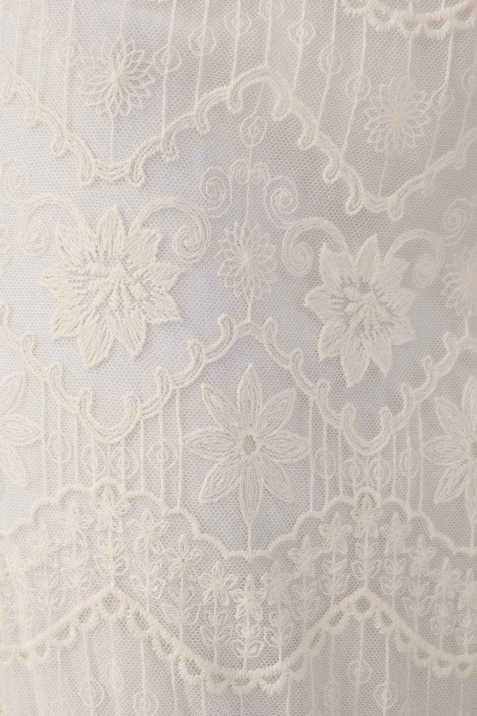 Off-White Ruffled Lace Maxi Dress_8