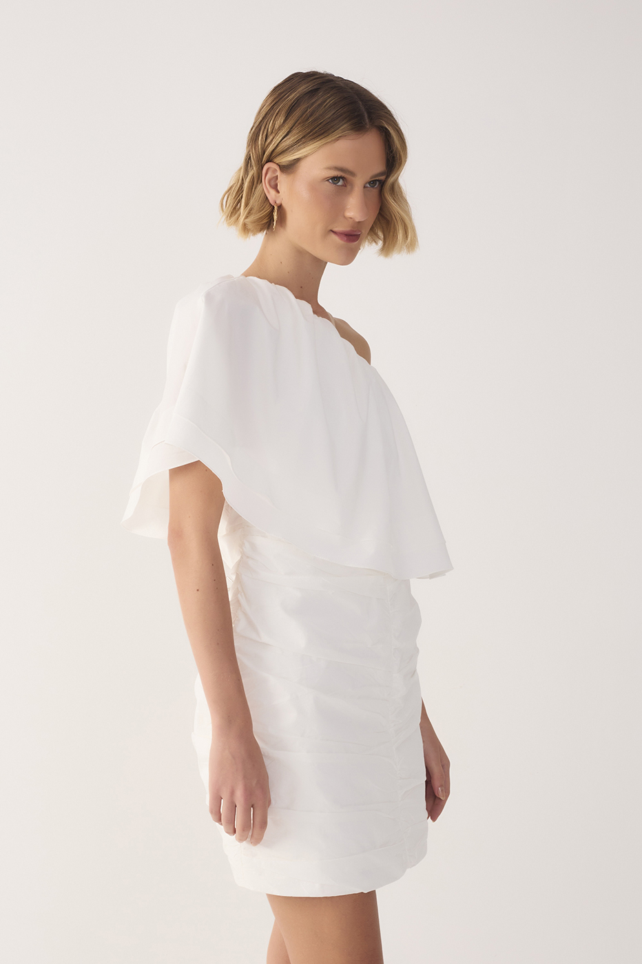 Off-White Ruffle One-Shoulder Mini Dress_3