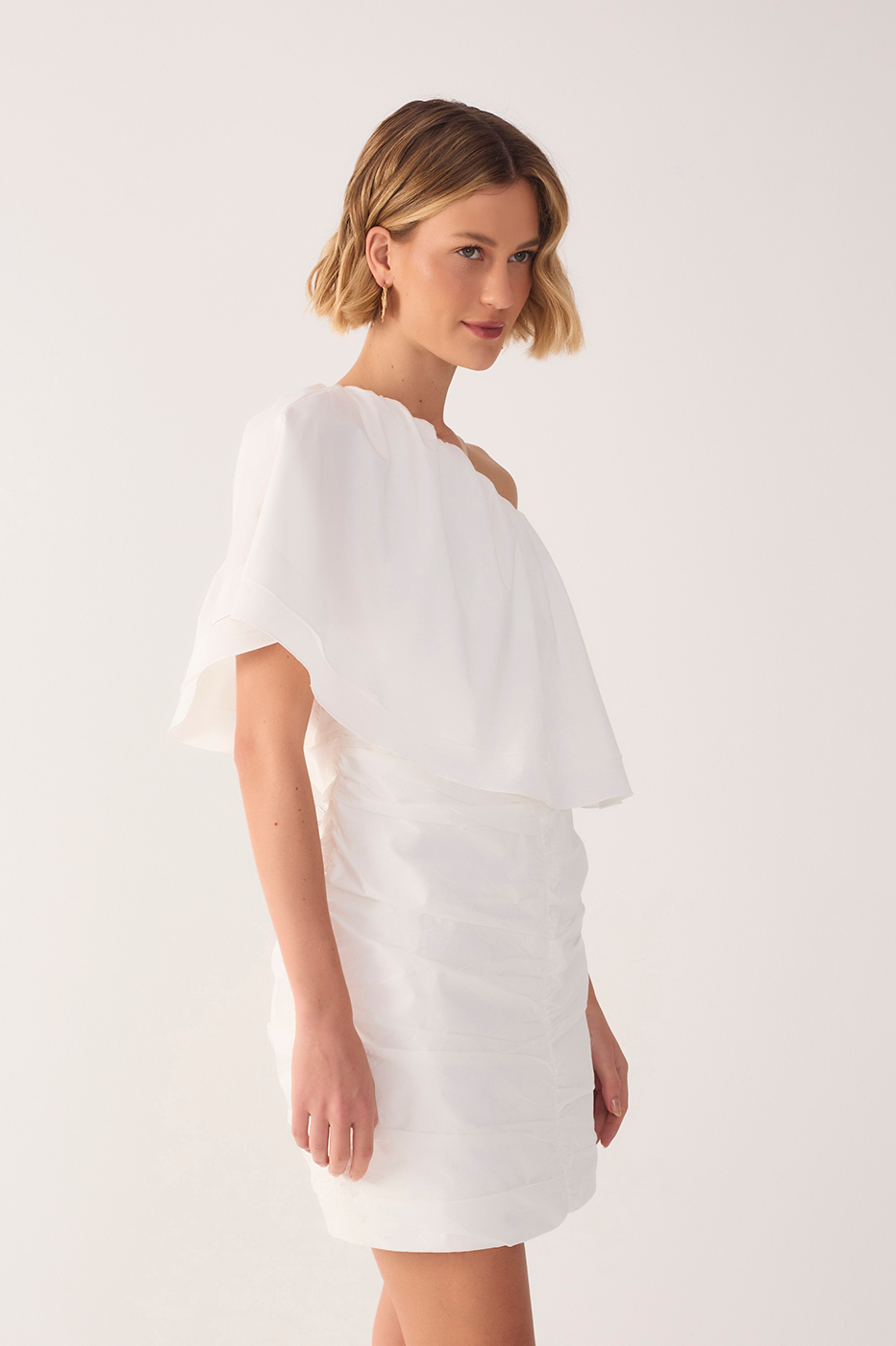 Off-White Ruffle One-Shoulder Mini Dress_3