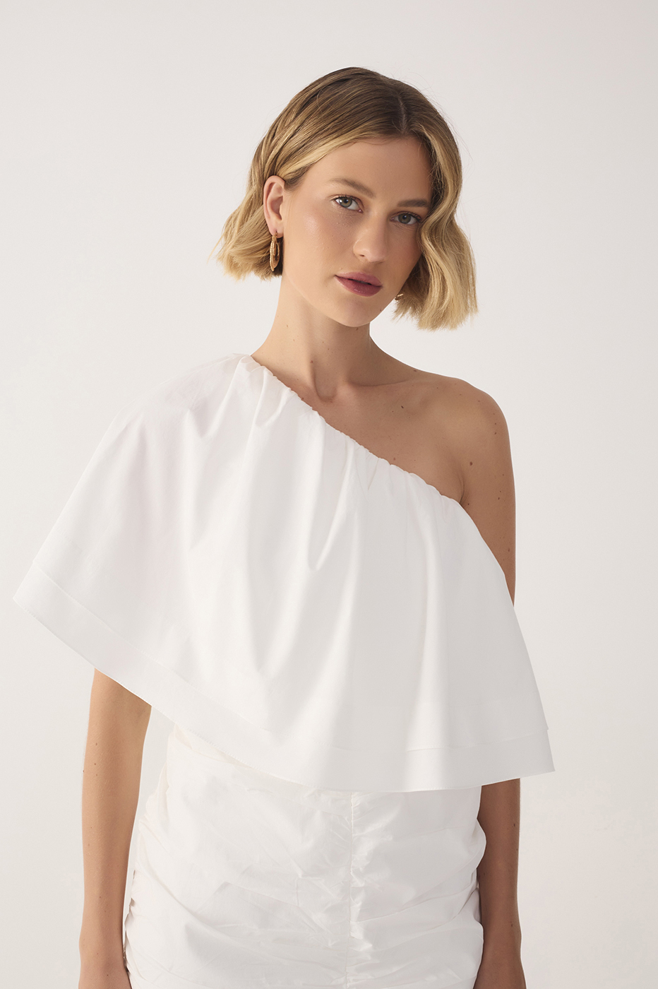 Off-White Ruffle One-Shoulder Mini Dress_4