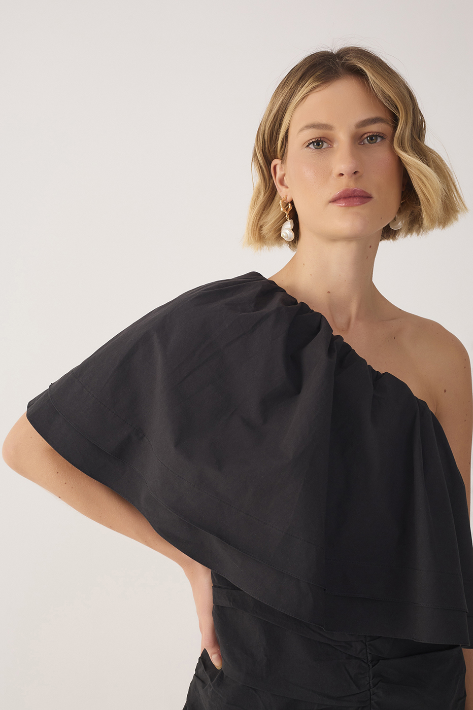 Draped Cotton Dress_4