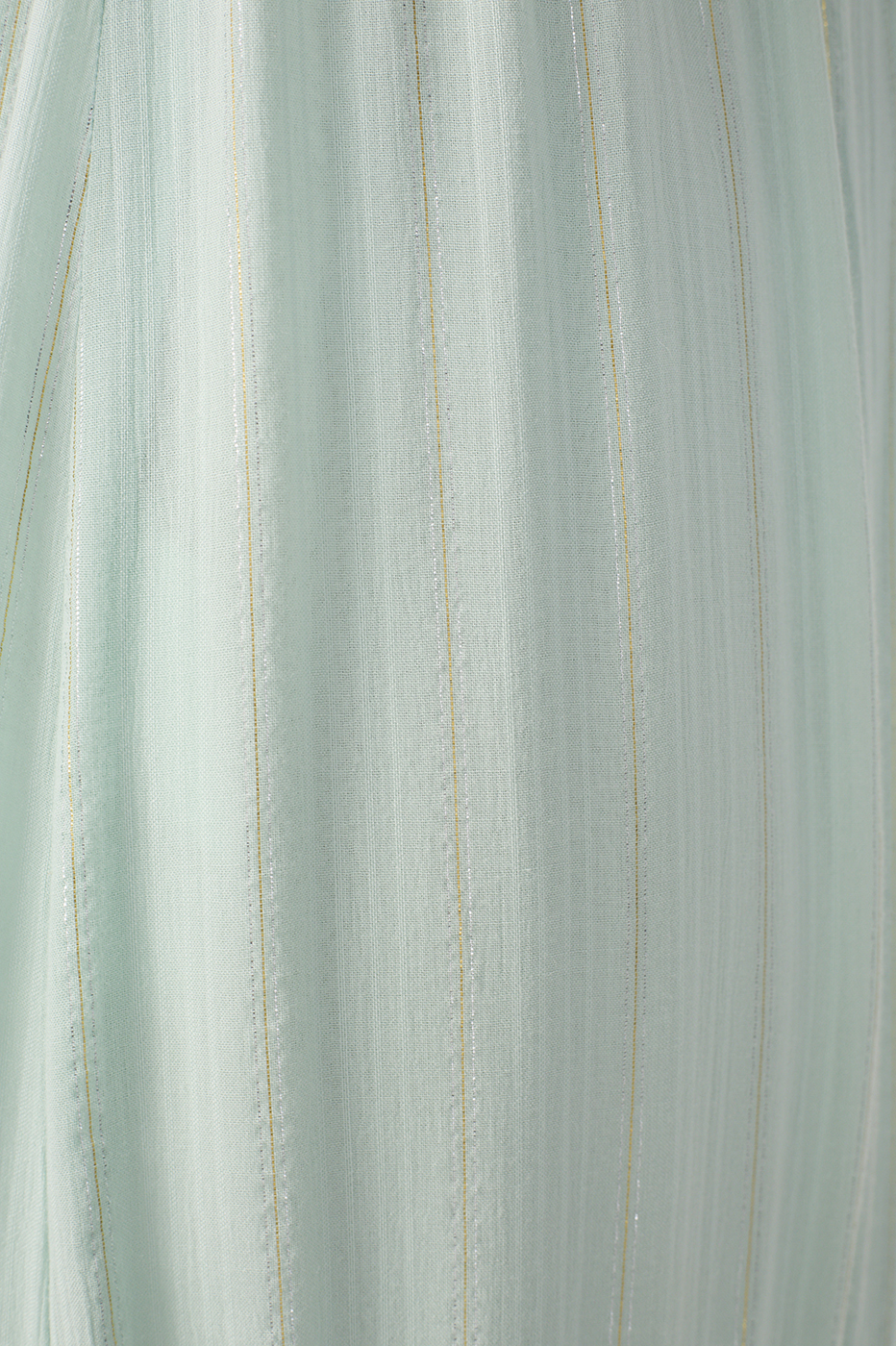 Green Ruffled V Neck Maxi Dress_7