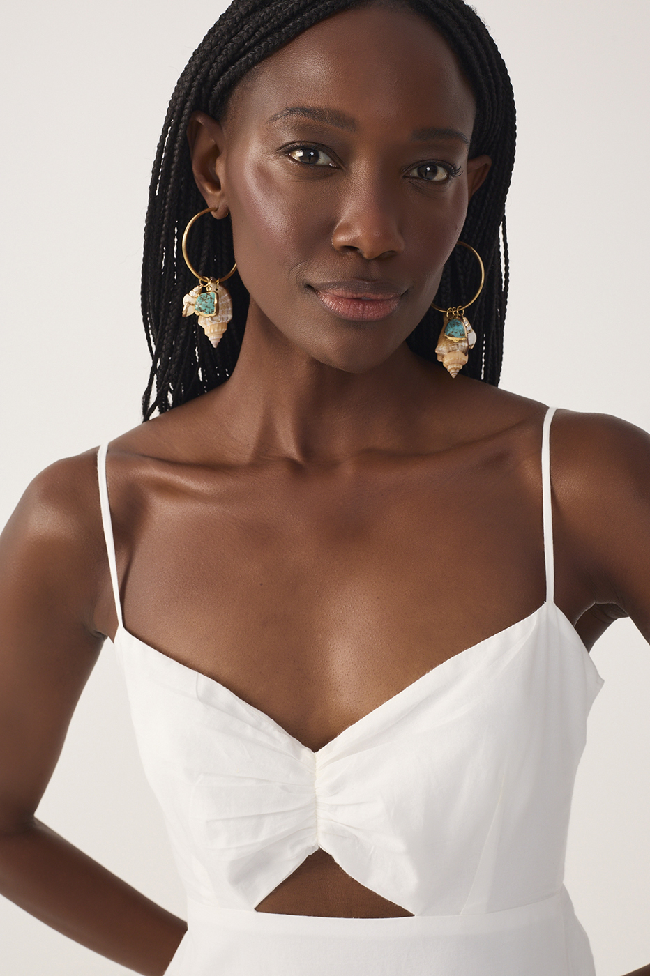Off-White Ruffled Embroidered Midi Dress_5
