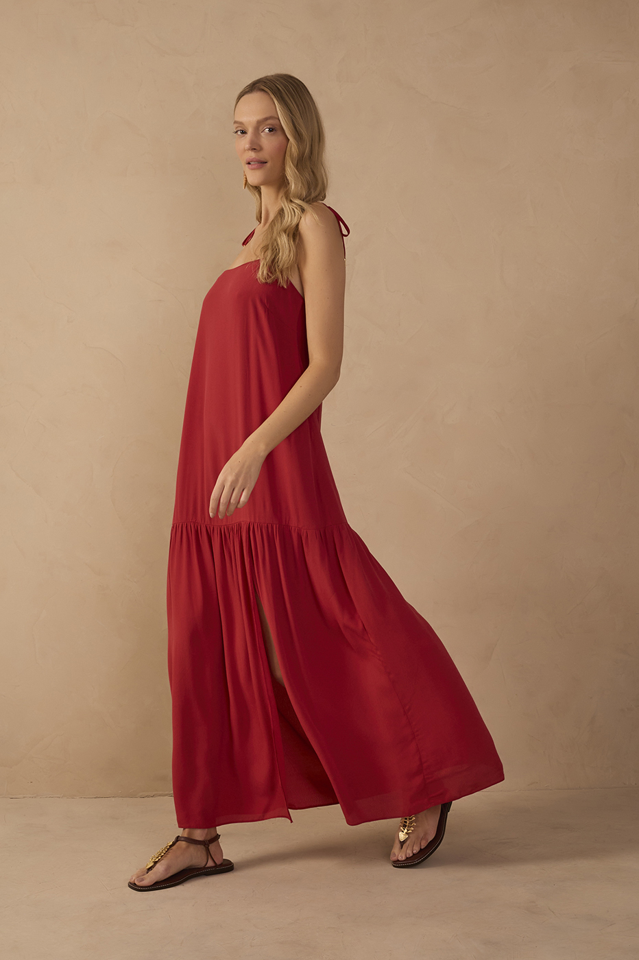 Vestido Longo Crepe Fenda_1