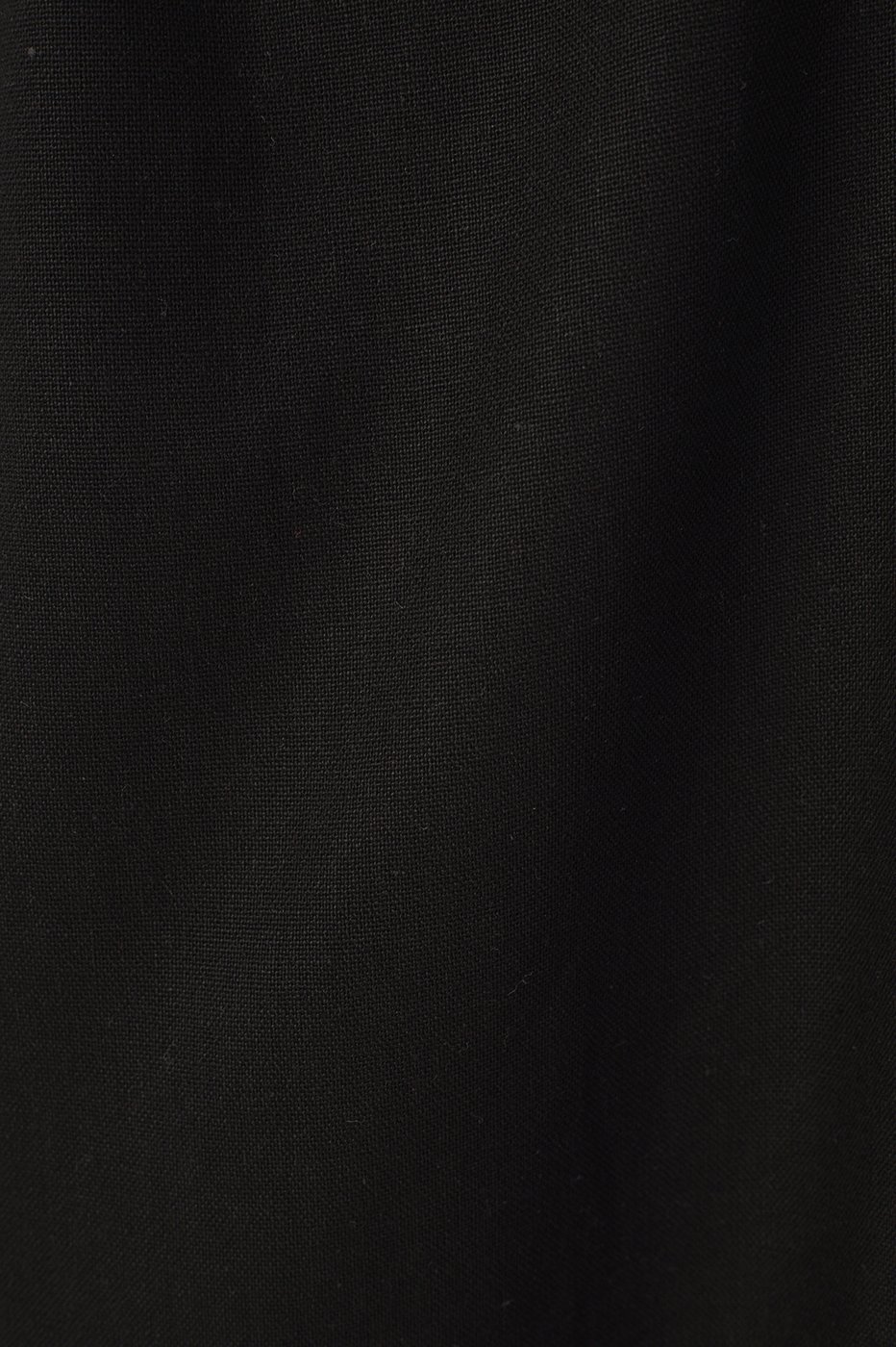 Black Ruffle Back Linen Mini Dress_7