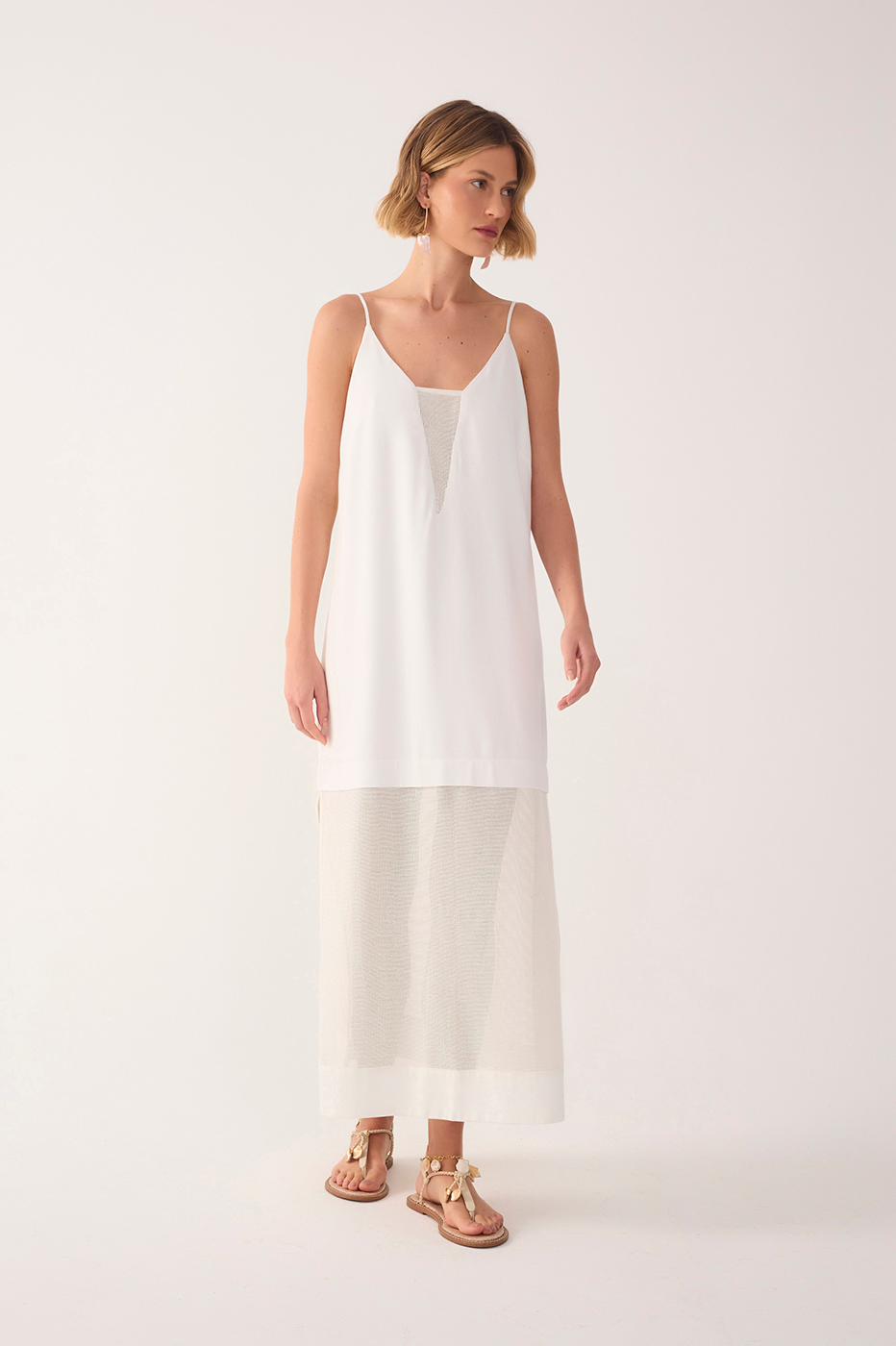 Cut-Out Canvas Linen Dress_2