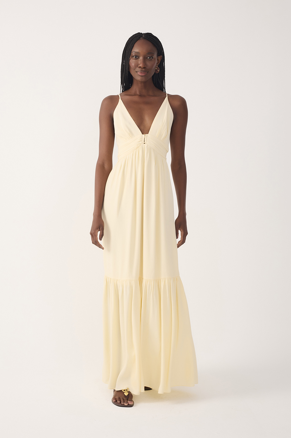 Crepe Metal Cutout Dress_2