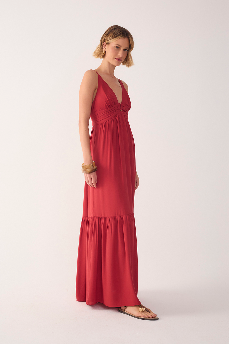 Crepe Metal Cutout Dress_3